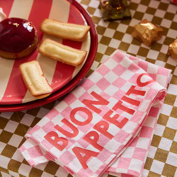 NAPKIN JOSEPHINE STRAWBERRY - BUON APPETITO