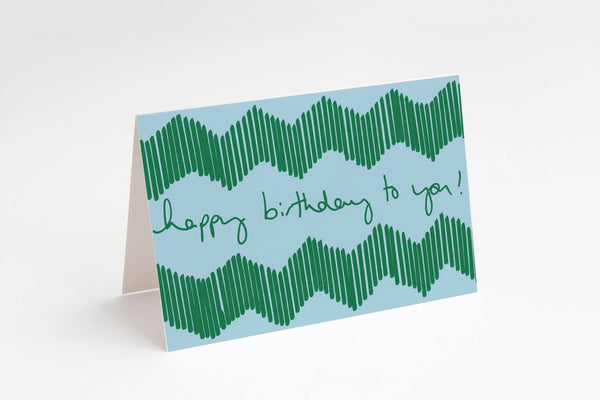 Ziggy Blue Birthday Card