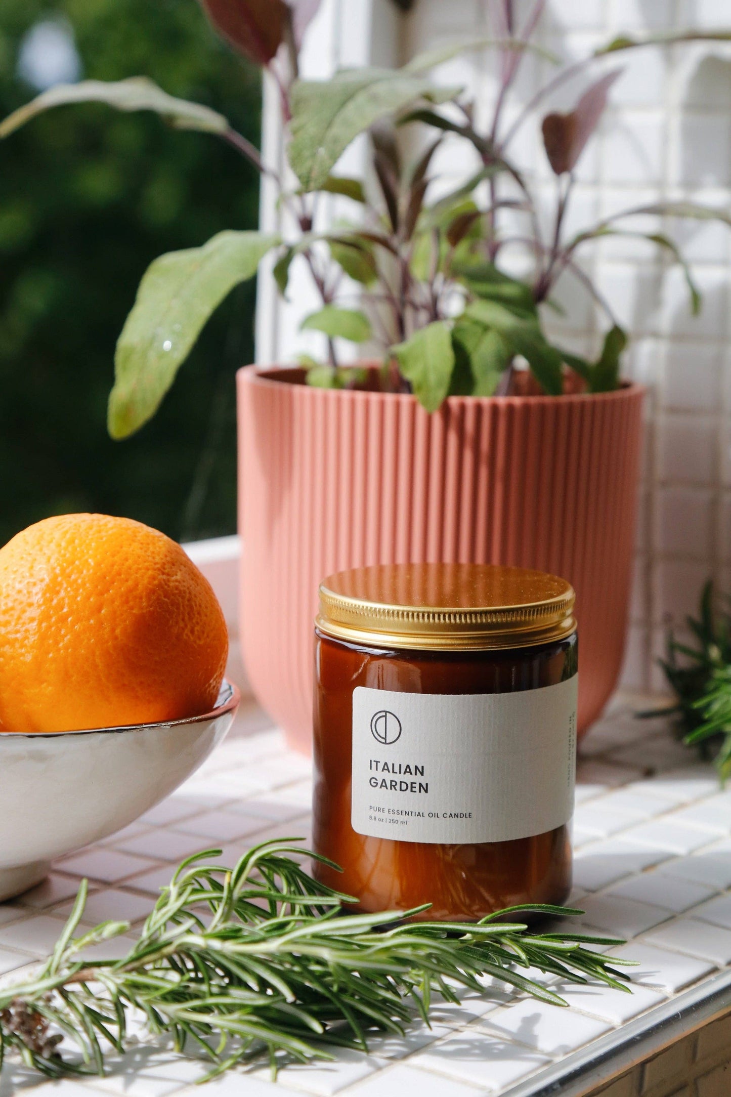 Italian Garden candle (Orange + Rosemary + Sage)