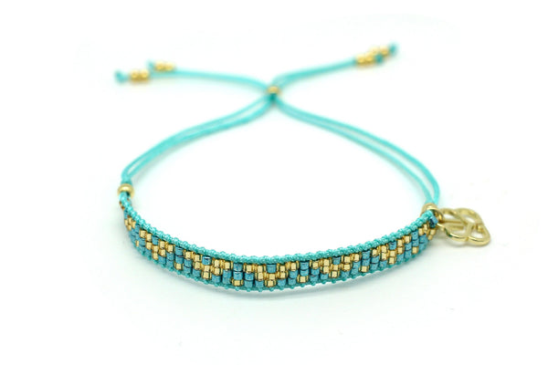 Freedom Turquoise Beaded Friendship Bracelet
