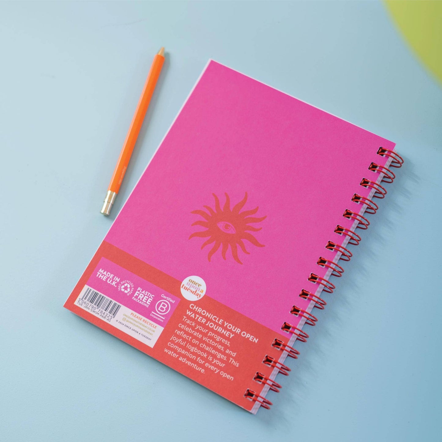 Swim Journal A5 | Pink & Red | Softcover
