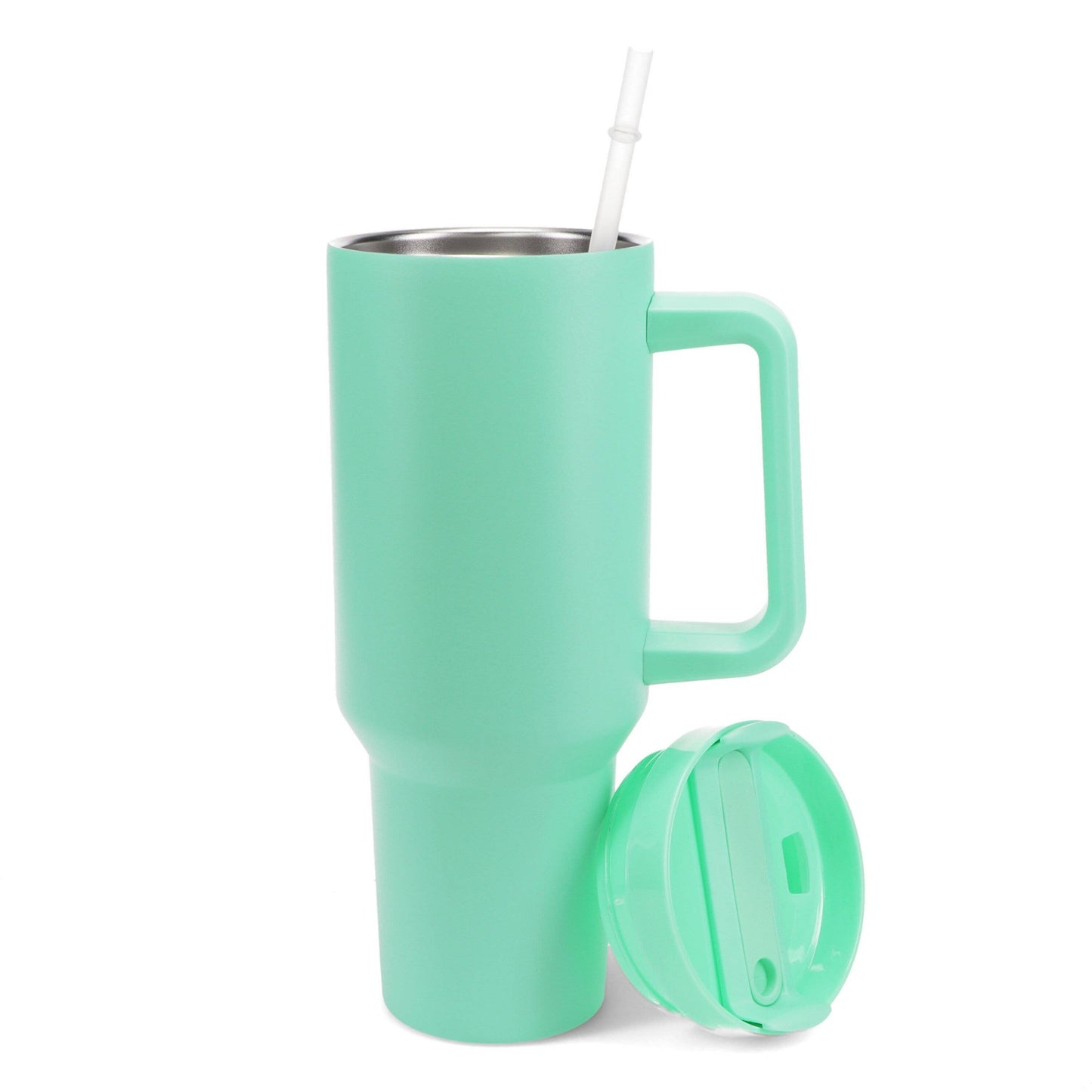 Travel Tumbler With Handle (1.2Ltr) - Mint Green