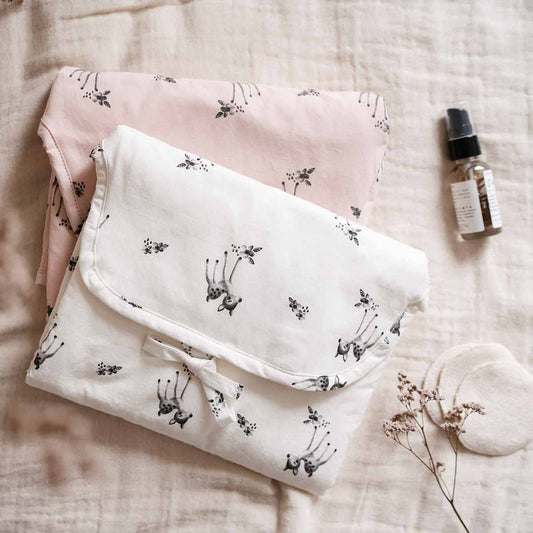 CHARLY NOMAD BABY CHANGING MAT FAWN ECRU