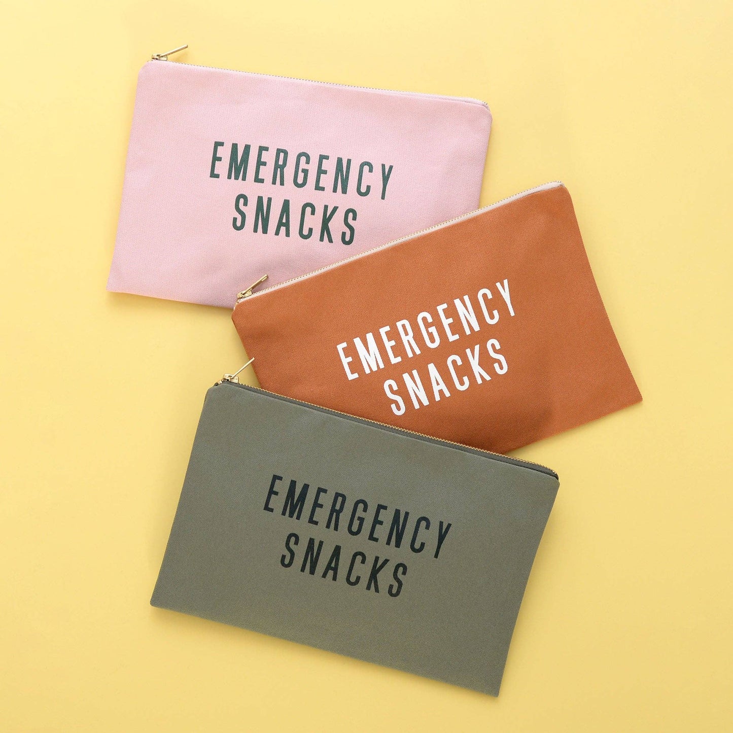 Emergency Snacks - Olive Green Pouch