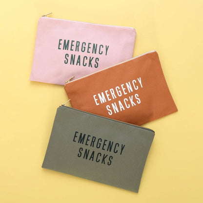 Emergency Snacks - Olive Green Pouch