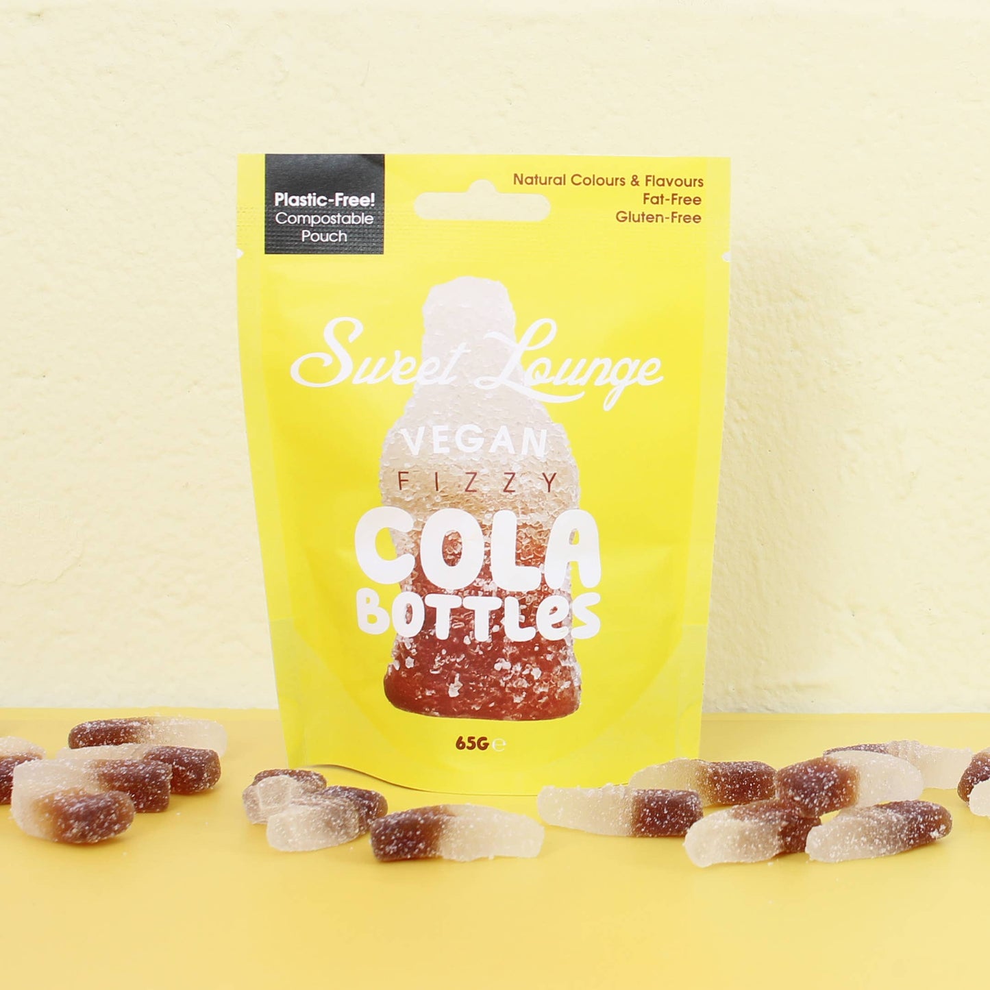 Vegan Fizzy Cola Bottles (Plastic-free) 65g