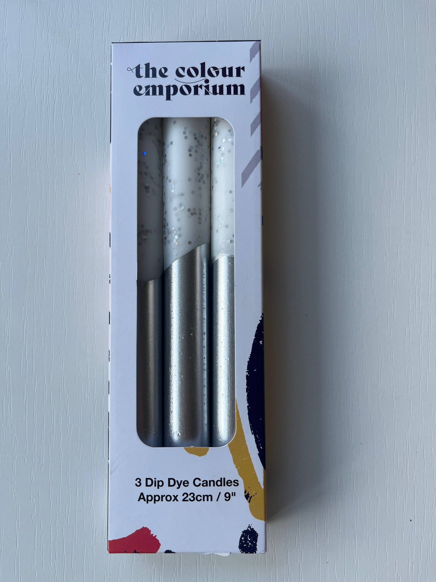 MIRRORBALL Dip Dye Dinner Candle Trio