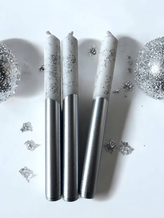 MIRRORBALL Dip Dye Dinner Candle Trio