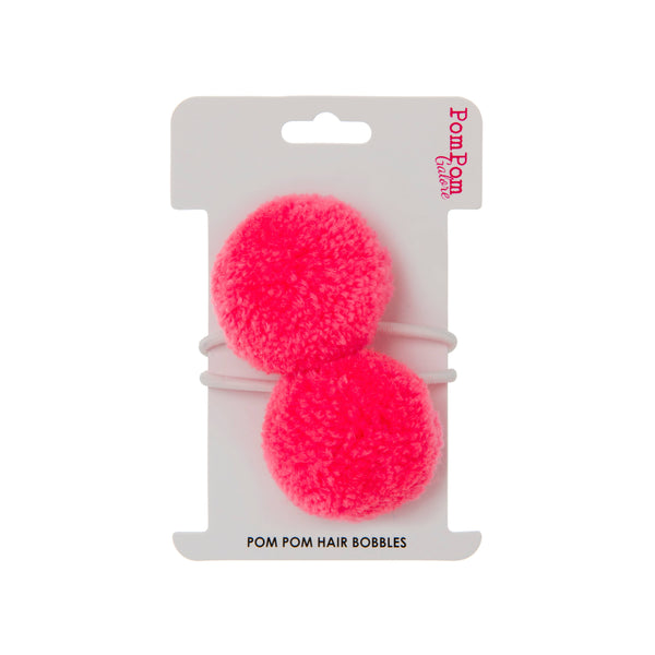 Blush Pom Pom Hair Bobbles