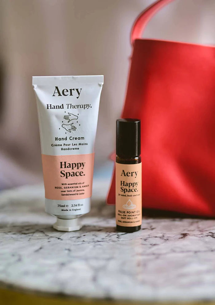 Aery Happy Space Pulse Point Roll On - Rose, Geranium & Amber