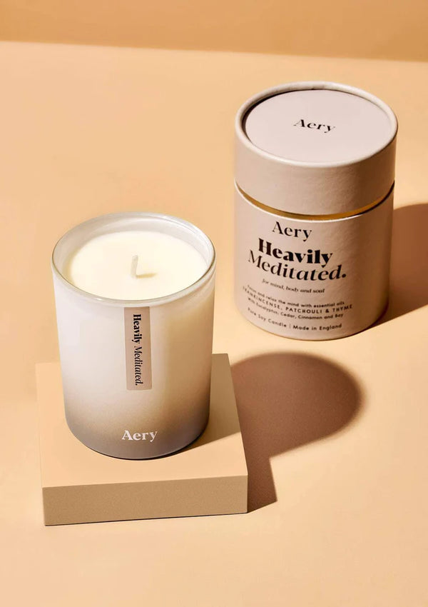 Aery Heavily Meditated Scented Candle - Frankincense, Patchouli & Thyme