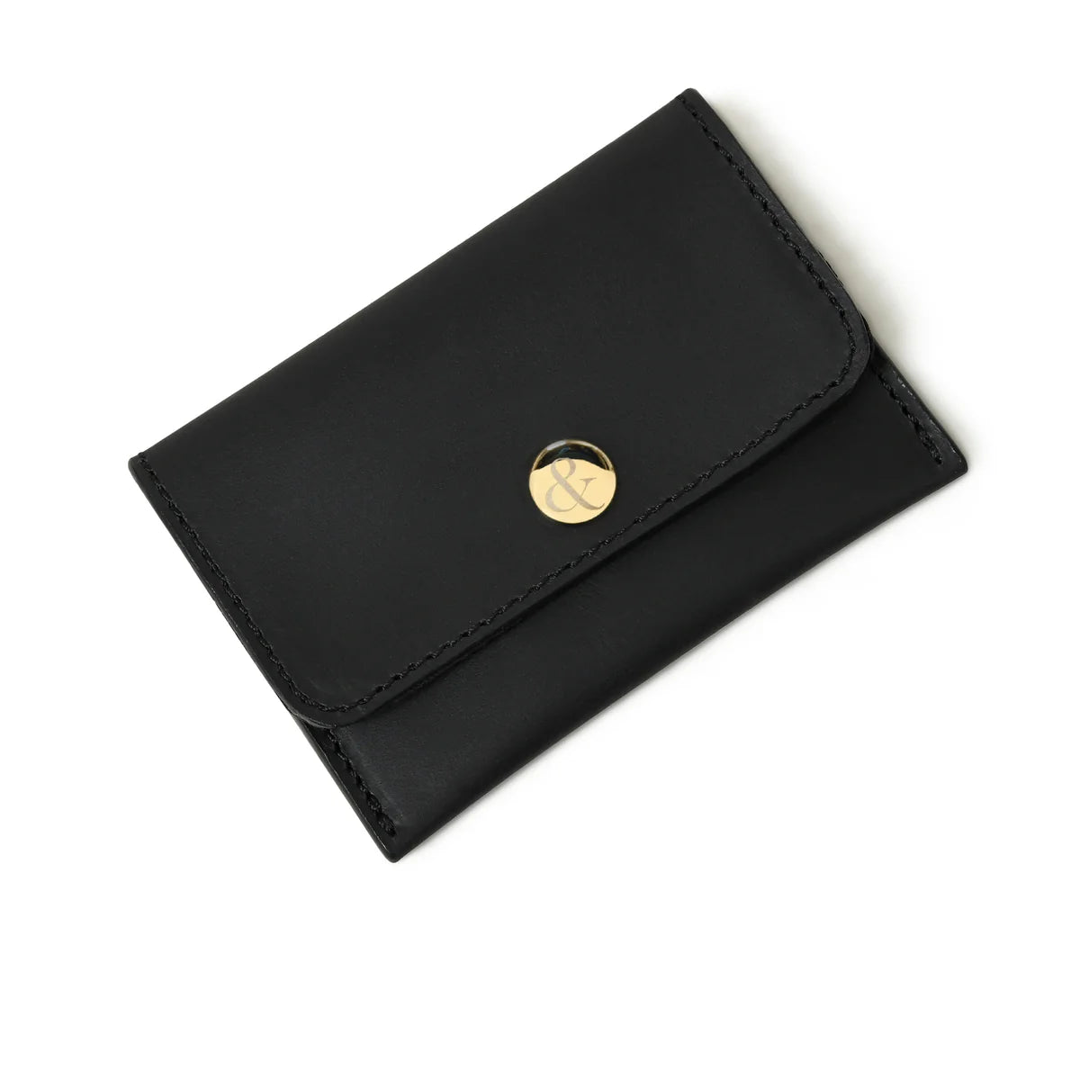 ELLIE Popper Card Holder Leather Purse