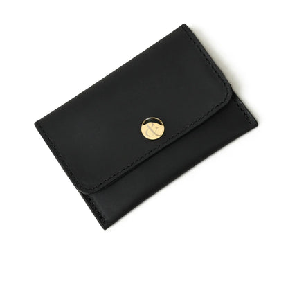 ELLIE Popper Card Holder Leather Purse