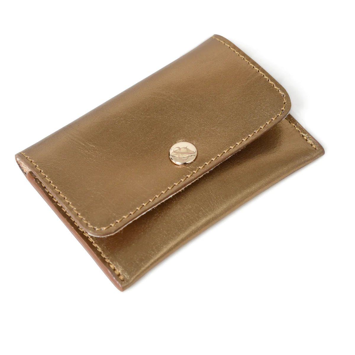 ELLIE Popper Card Holder Leather Purse