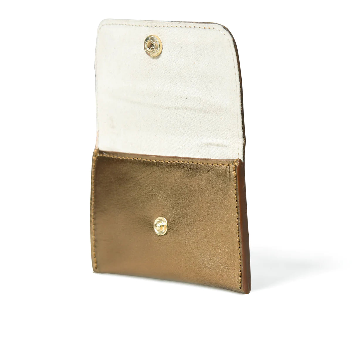 ELLIE Popper Card Holder Leather Purse
