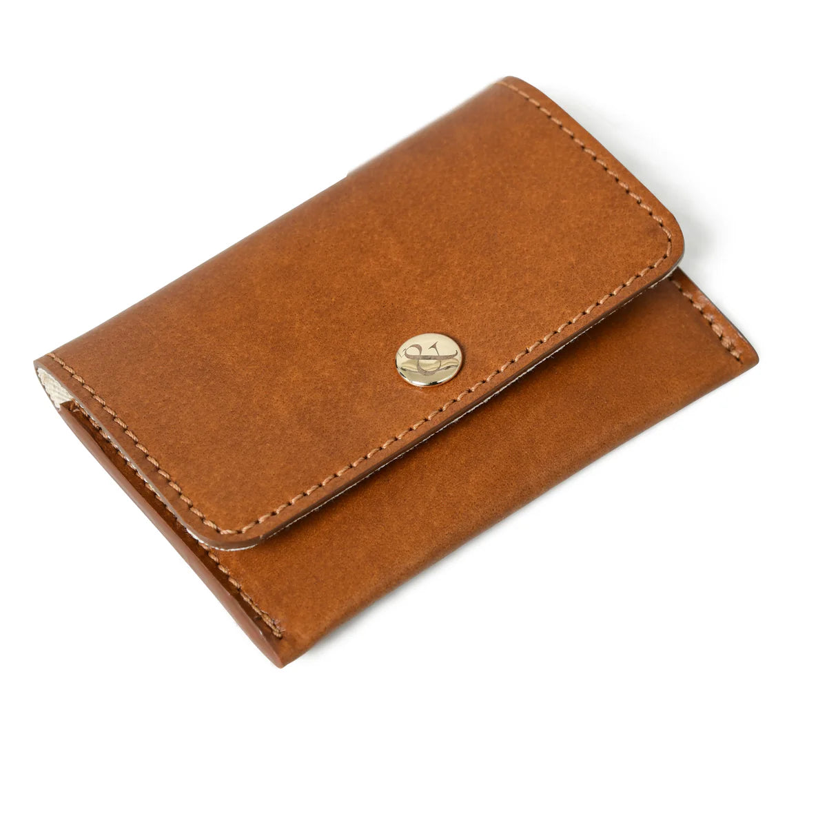 ELLIE Popper Card Holder Leather Purse