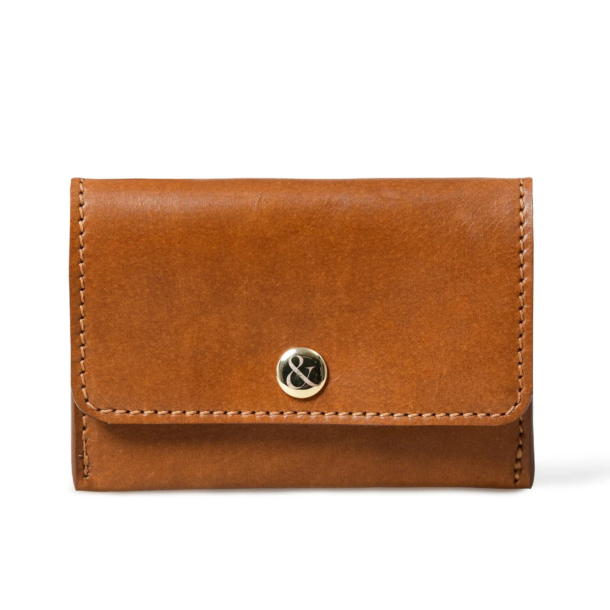 ELLIE Popper Card Holder Leather Purse