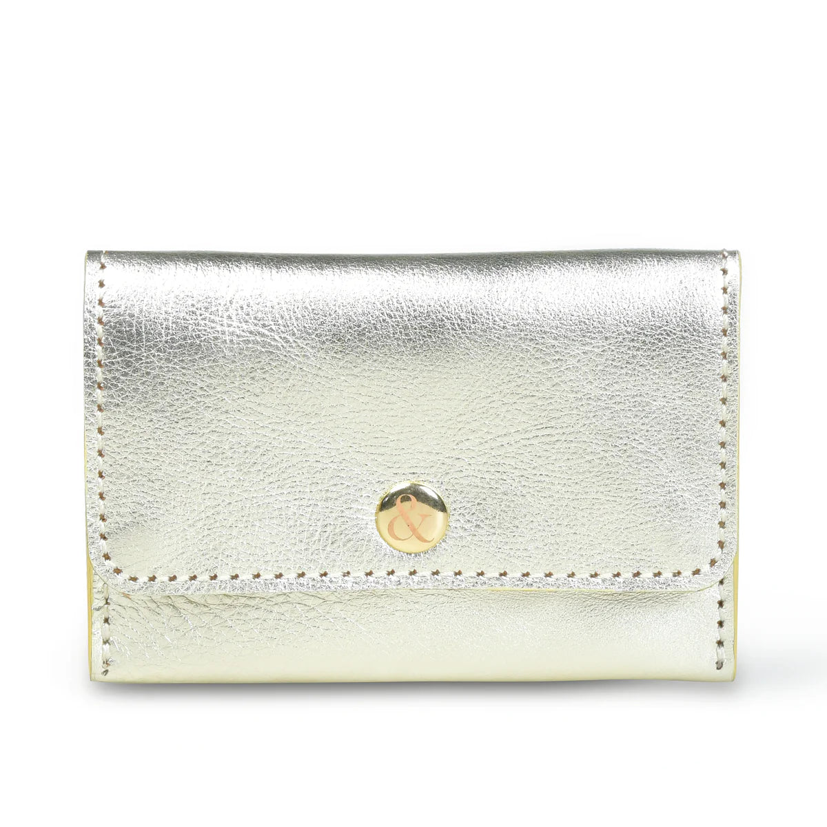 ELLIE Popper Card Holder Leather Purse