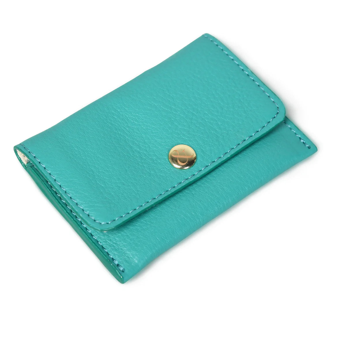 ELLIE Popper Card Holder Leather Purse