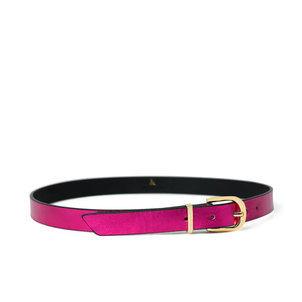 ERINA Metallic Leather belt