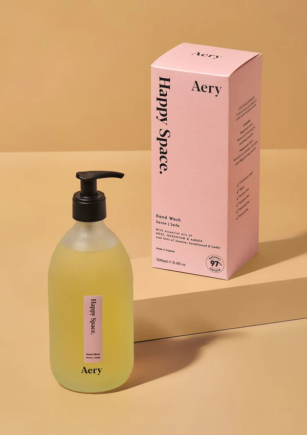 Aery Happy Space Hand Wash - Rose, Geranium & Amber