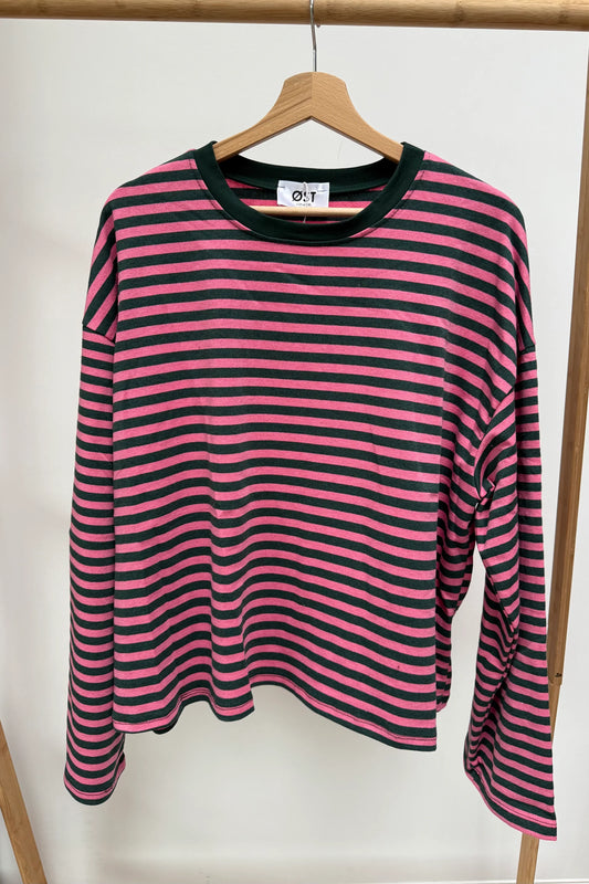 Anna Crewneck Khaki Pink