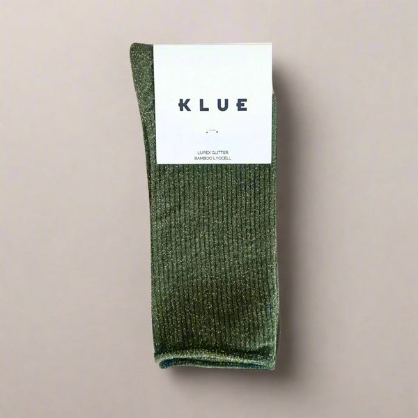 Klue Lurex Socks Khaki