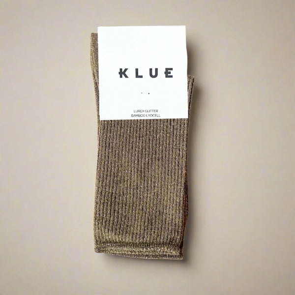 Klue Lurex Socks Caramel