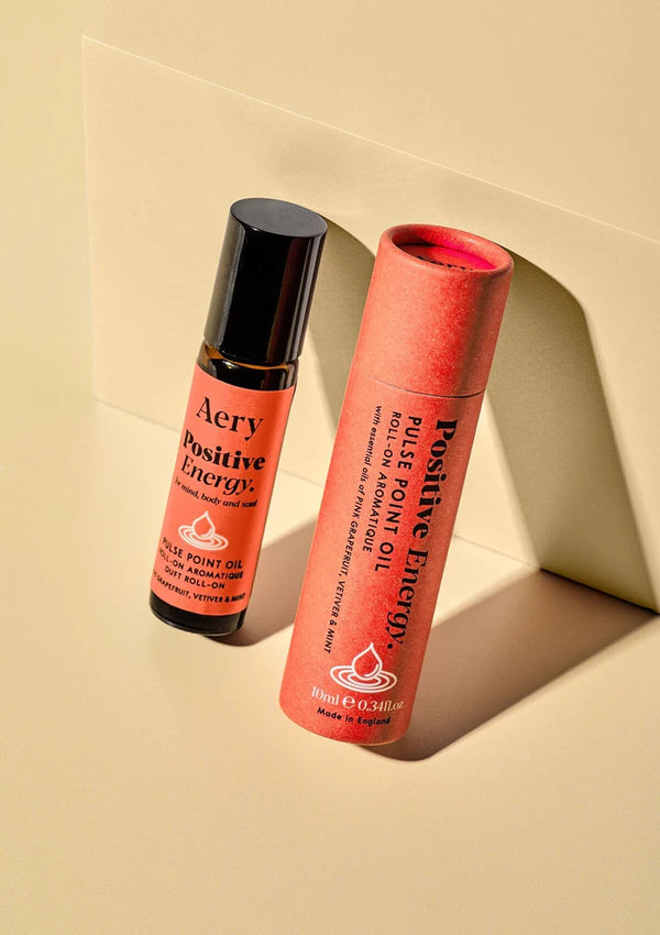 Aery Positive Energy Pulse Point Roll On - Pink Grapefruit, Vetiver and Mint