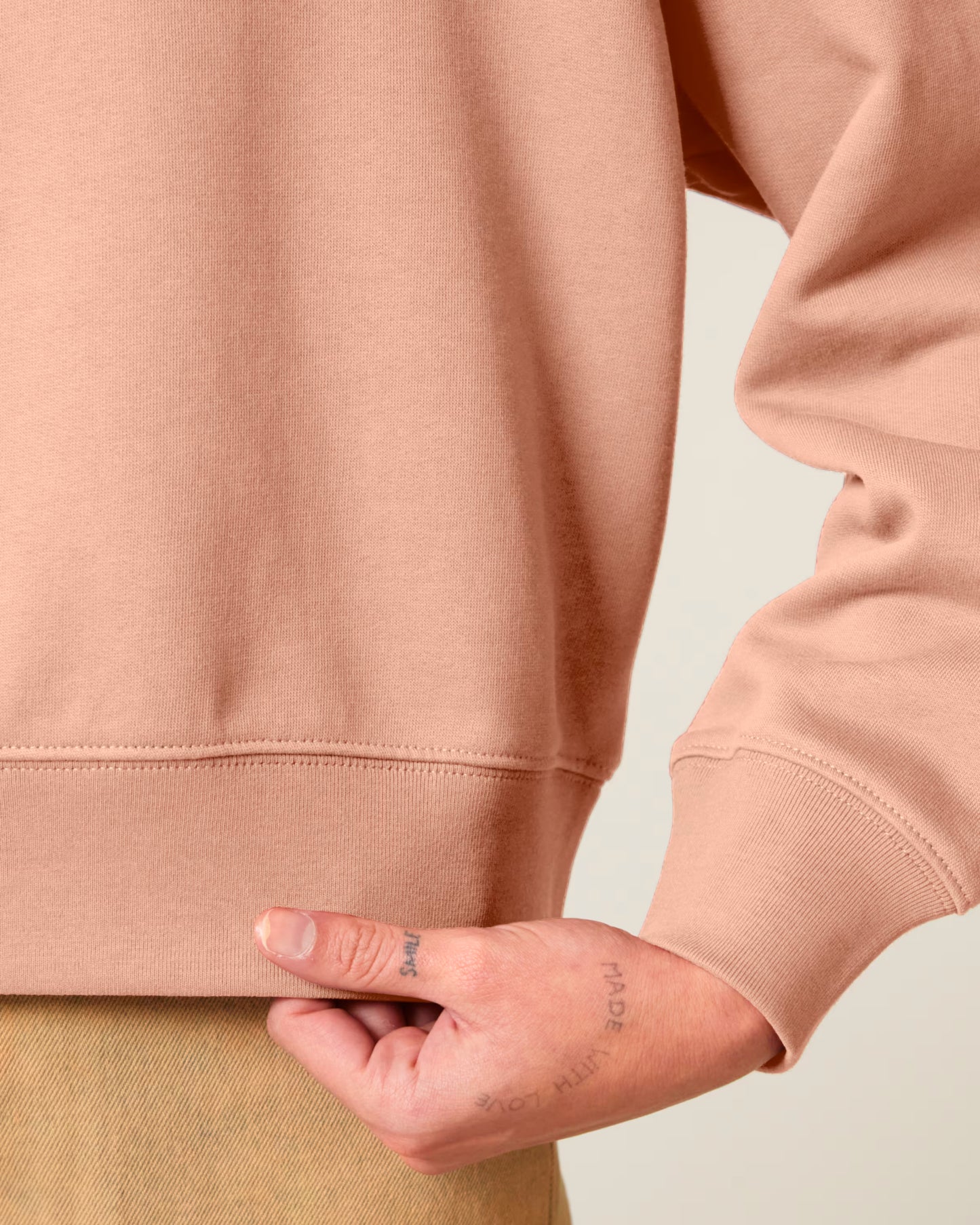 Organic Hoodie- Peach