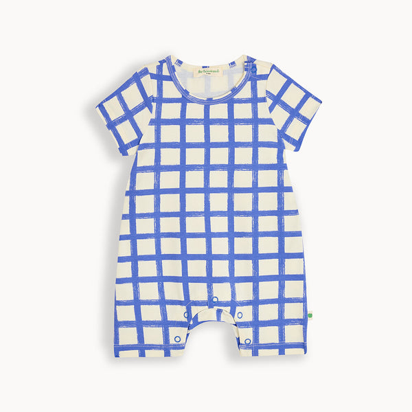 Bonnie Mob Sciff Shorty Playsuit- Blue checker