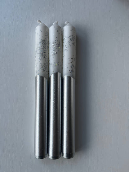 MIRRORBALL Dip Dye Dinner Candle Trio