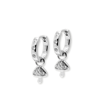 Mini Mushie Charm Hoop Earrings