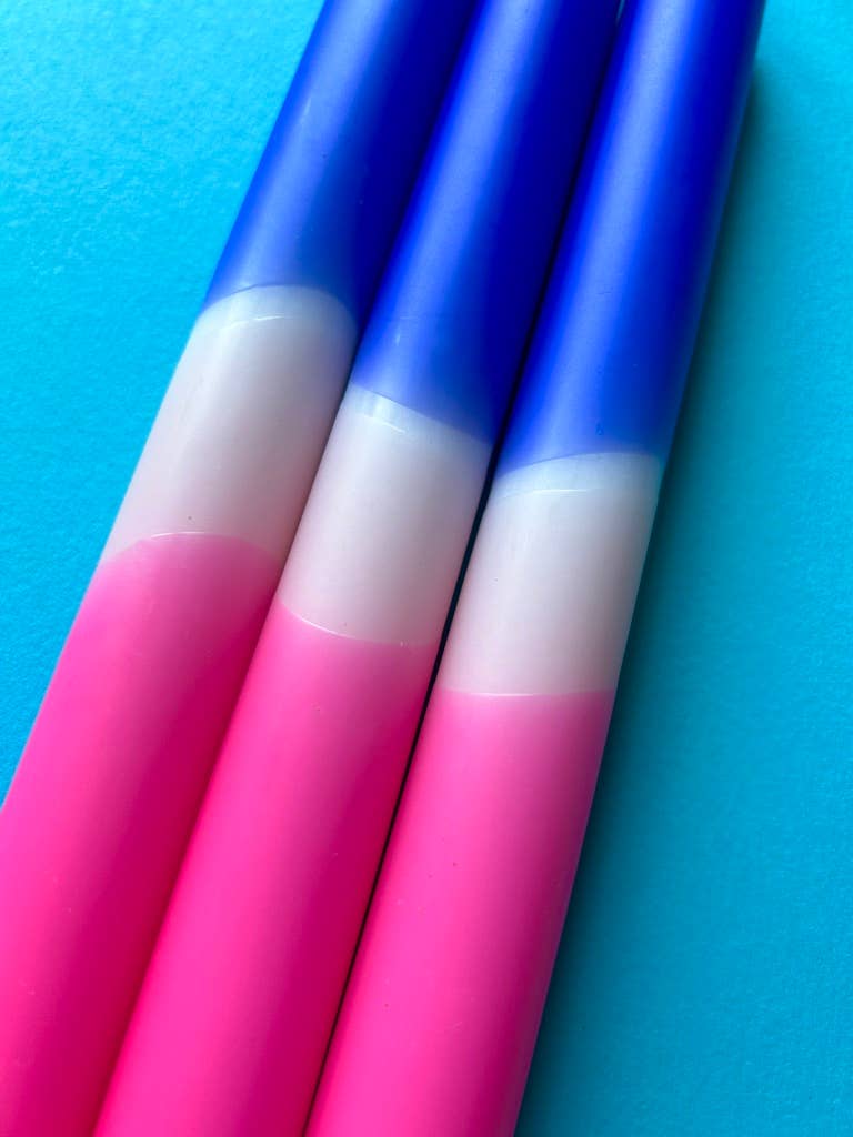 PINKBERRY DIVE Dip Dye Dinner Candle Trio