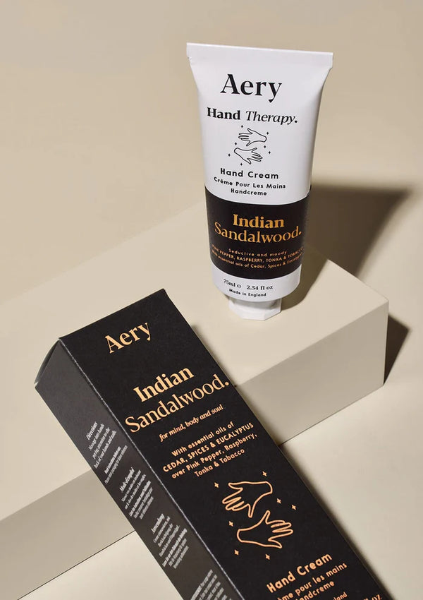 Aery Indian Sandalwood Hand Cream - Pepper, Raspberry & Tonka