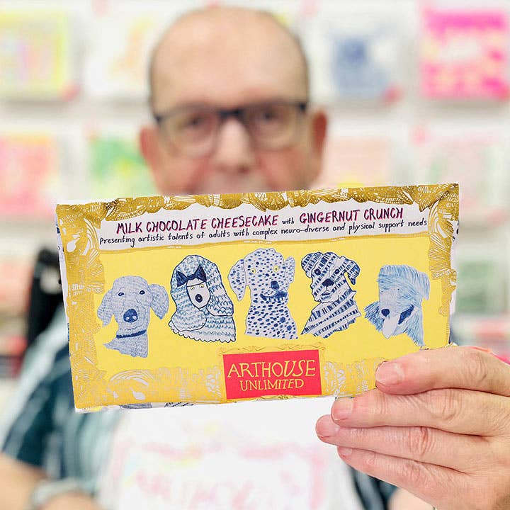 Blue Dogs, Milk Chocolate Cheesecake Bar With Gingernut Crun