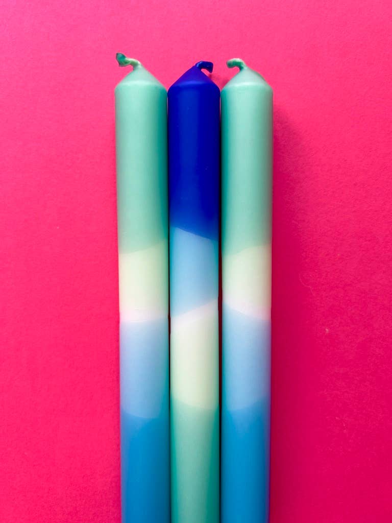 OCEAN BLUES Dip Die Dinner Candle Trio