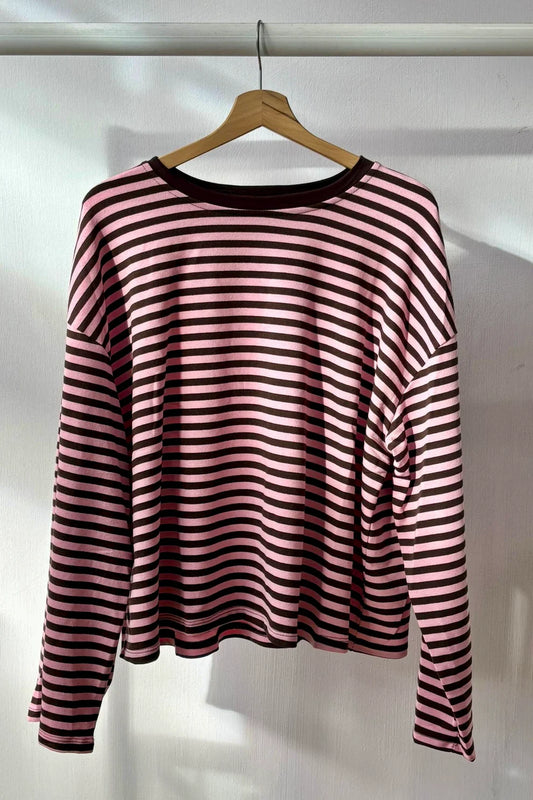 Anna Crewneck Pink Brown