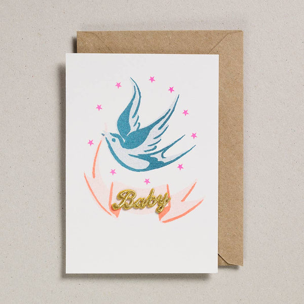 Riso Baby Cards -  Banner Bird