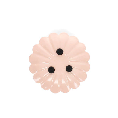 Enamel Flat Flower Candle Holder - Pink
