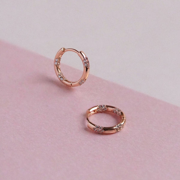 Jewelled Hoop Earrings