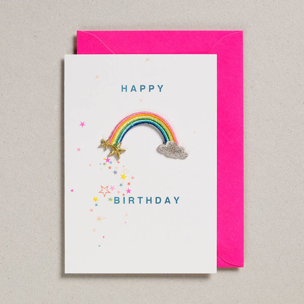 Patch Cards - Happy Birthday Rainbow