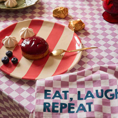 NAPKIN JOSEPHINE STRAWBERRY - EAT, LAUGH, REPEAT