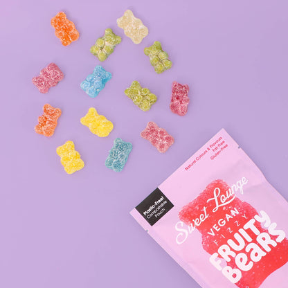 Vegan Fizzy Assorted Fruity Bears (Plastic-free) 130g