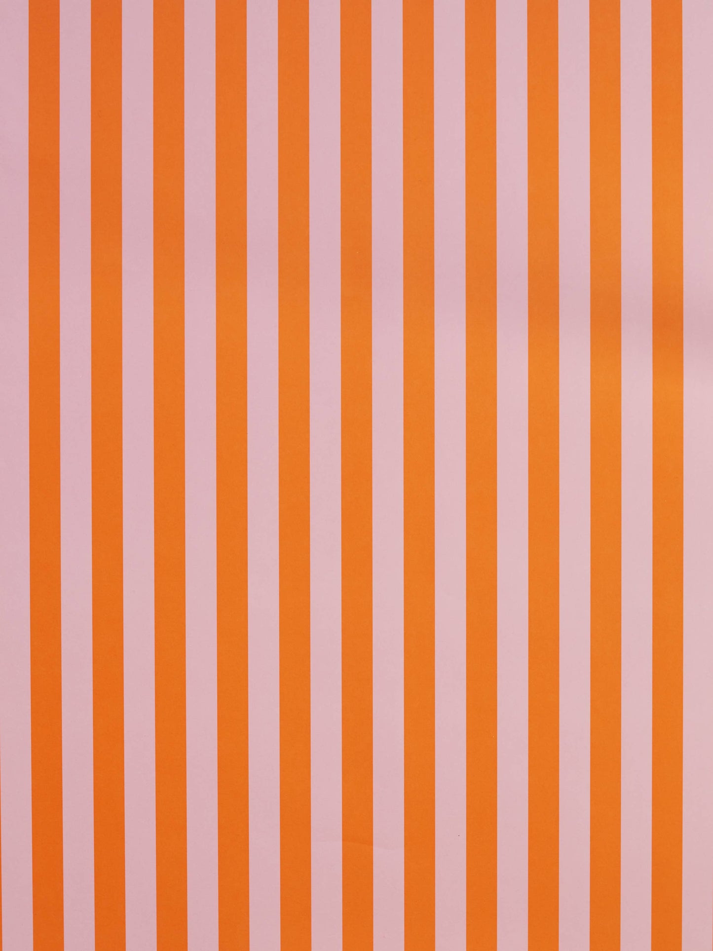 Classic Stripe Gift Wrap Orange & Pink