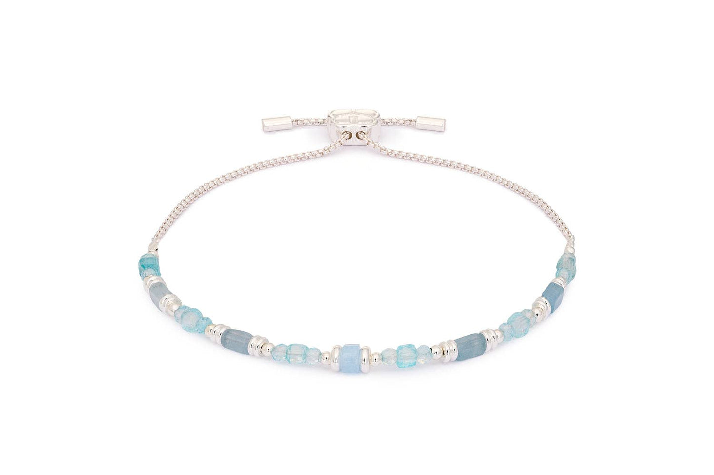Salma Blue Topaz & Silver Friendship Bracelet