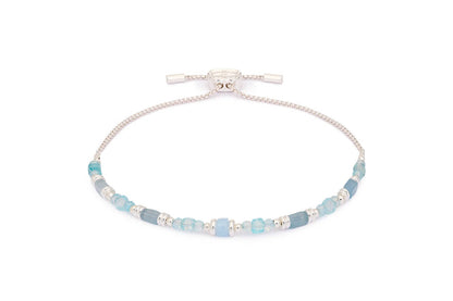 Salma Blue Topaz & Silver Friendship Bracelet