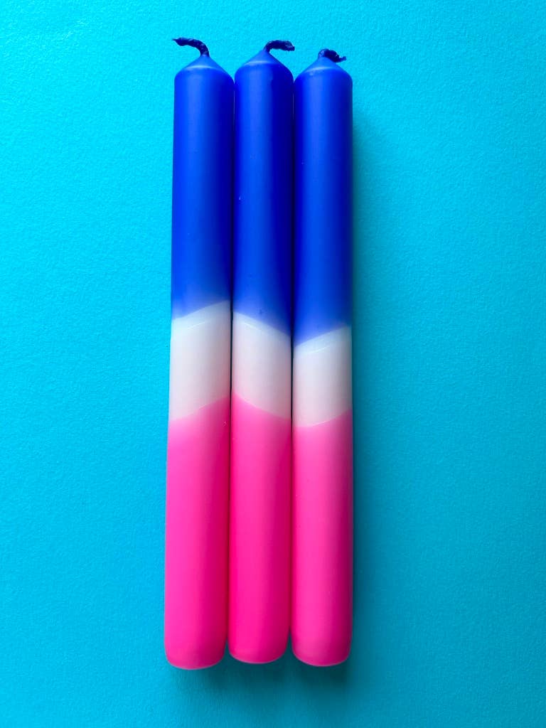 PINKBERRY DIVE Dip Dye Dinner Candle Trio