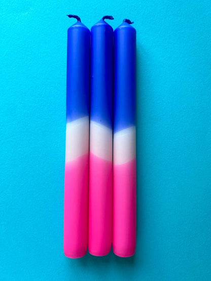 PINKBERRY DIVE Dip Dye Dinner Candle Trio