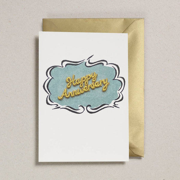 Word Card - Pack of 6 - Happy Anniversary